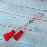 Max Handmade Crafts Tassels For Bookmark Earrings Bag Jewelry Accessories Red