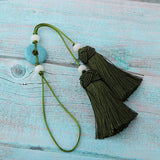 Max Handmade Crafts Tassels For Bookmark Earrings Bag Jewelry Accessories Green