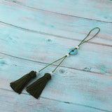 Max Handmade Crafts Tassels For Bookmark Earrings Bag Jewelry Accessories Green