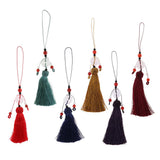 Max Crafts Tassels for Sewing Key Chain Bag Purse Pendant Finding DIY Blue