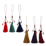 Max Crafts Tassels for Sewing Key Chain Bag Purse Pendant Finding DIY Blue