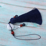 Max Crafts Tassels for Sewing Key Chain Bag Purse Pendant Finding DIY Blue