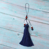 Max Crafts Tassels for Sewing Key Chain Bag Purse Pendant Finding DIY Blue