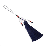 Max Crafts Tassels for Sewing Key Chain Bag Purse Pendant Finding DIY Blue