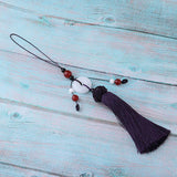 Max Crafts Tassels for Sewing Key Chain Bag Purse Pendant Finding DIY Purple