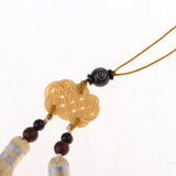 Max Handmade Chinese Knot Tassel Decor Pendant Key Chains Bag Accessories Beige
