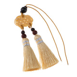 Max Handmade Chinese Knot Tassel Decor Pendant Key Chains Bag Accessories Beige