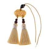 Max Handmade Chinese Knot Tassel Decor Pendant Key Chains Bag Accessories Beige