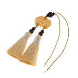 Max Handmade Chinese Knot Tassel Decor Pendant Key Chains Bag Accessories Beige