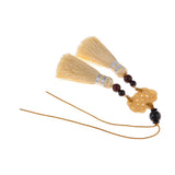 Max Handmade Chinese Knot Tassel Decor Pendant Key Chains Bag Accessories Beige