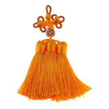 Max Traditional Chinese Knot 3 Row Tassel Pendant Bag Decor Golden - Aladdin Shoppers