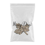 Max Beaded Sequin Maple Leaves Patches Applique for Bags Clothes Yellow + Yellow