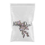 Max sequin flower Adhesive Patch Applique Sewing on /iron on decor goden red