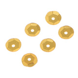Max 6mm Flowers Loose Cup Sequins Paillettes Sewing Wedding Craft Yellow Gold