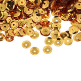 Max 6mm Flowers Loose Cup Sequins Paillettes Sewing Wedding Craft Yellow Gold