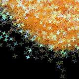 Max 100g/Bag Plastic Four Pointed Star Sequin Party Wedding Decorations Yellow