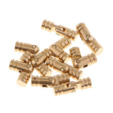 Maxbell 10Pcs Copper Gift Box Hinge Jewelry Box Hidden Concealed Hinges Gold 17*5mm