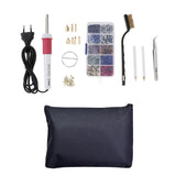 Maxbell EU Plug Hot Fix Applicator Rhinestone Setter Wand Heater Tool Kit Set White