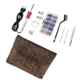 Maxbell EU Plug Hot Fix Applicator Rhinestone Setter Wand Heater Tool Kit Set White
