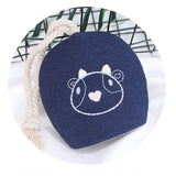 Max Embroidery DIY Fabric Key Cover Case Needlework Cross Stitch Kit Cow