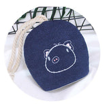 Max Embroidery DIY Fabric Key Cover Case Needlework Cross Stitch Kit Pig