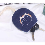 Max Embroidery DIY Fabric Key Cover Case Needlework Cross Stitch Kit Dragon