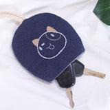 Max Embroidery DIY Fabric Key Cover Case Needlework Cross Stitch Kit Dog