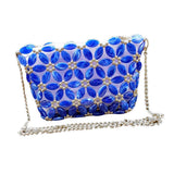 Max DIY Art& Crafts Acrylic Beaded Bag Kits Crossbody Bag Making Supplies Tools Navy