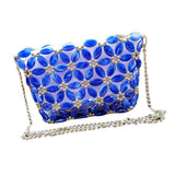 Max DIY Art& Crafts Acrylic Beaded Bag Kits Crossbody Bag Making Supplies Tools Navy