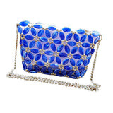 Max DIY Art& Crafts Acrylic Beaded Bag Kits Crossbody Bag Making Supplies Tools Navy