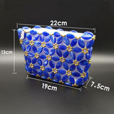 Max DIY Beaded Bag Handmade Crystal Acrylic Crossbody Bag Making Supplies Navy