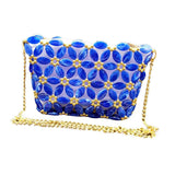 Max DIY Beaded Bag Handmade Crystal Acrylic Crossbody Bag Making Supplies Navy