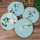 Max DIY Ribbon Flower Embroidery Frame Set for Beginner Arts Needlework Craft B