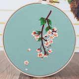 Max DIY Flower Embroidery for Beginner Needlework Kit Cross Stitch Arts Crafts E