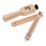Maxbell Adjustable Belt Leather Cutter Strap Craft Cutting Tool Unfinished Wood Handle