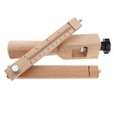 Maxbell Adjustable Belt Leather Cutter Strap Craft Cutting Tool Unfinished Wood Handle