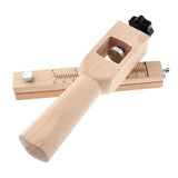 Maxbell Adjustable Belt Leather Cutter Strap Craft Cutting Tool Unfinished Wood Handle