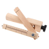 Maxbell Adjustable Belt Leather Cutter Strap Craft Cutting Tool Unfinished Wood Handle