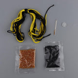 Max DIY Beads Cross Stitch Kits 18CT Handmade Card Sleeve for Women Men Leopard