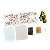 Max DIY Beads Cross Stitch Kits 18CT Handmade Card Sleeve for Women Men Leopard