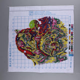 Max Handmade Ribbon Embroidery Wolf Animal Painting Kit Cross Stitch DIY Decor