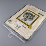 Max Handmade Ribbon Embroidery Wolf Animal Painting Kit Cross Stitch DIY Decor