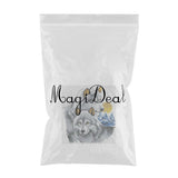 Max Handmade Ribbon Embroidery Wolf Animal Painting Kit Cross Stitch DIY Decor