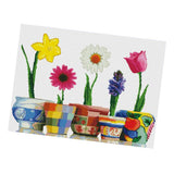Max Handmade Ribbon Embroidery Flower Painting Kit Cross Stitch DIY Decoration