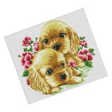 Max Handmade Ribbon Embroidery Lovely Dog Painting Kit Cross Stitch DIY