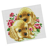 Max Handmade Ribbon Embroidery Lovely Dog Painting Kit Cross Stitch DIY