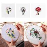 Max Embroidery Starter Kit with Pattern DIY Needlework for Home Wall Decor Blue