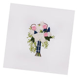 Max Embroidery Starter Kit with Pattern DIY Needlework for Home Wall Decor Blue
