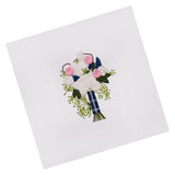 Max Embroidery Starter Kit with Pattern DIY Needlework for Home Wall Decor Blue