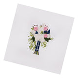 Max Embroidery Starter Kit with Pattern DIY Needlework for Home Wall Decor Blue